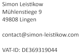 Company contact information